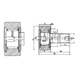 KR12 12mm Cam Follower Needle Roller Bearing - VXB Ball Bearings