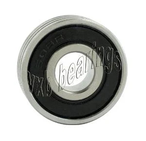Lot 100 608-2RS Bearing With Groove Sealed 8x22x7 - VXB Ball Bearings