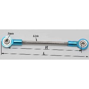 M3 164mm (6.45" Inch) Long Miniature Rod End Linkage - VXB Ball Bearings