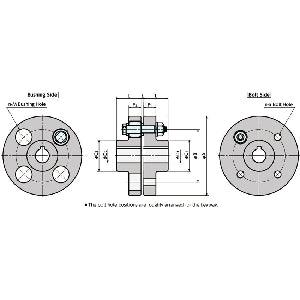 Made in Japan FCL-200 NBK Flexible Flanged Shaft Coupling - VXB Ball Bearings