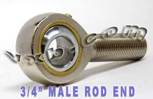 Male Rod End 3/4 POSB12L Left Hand Bearing - VXB Ball Bearings