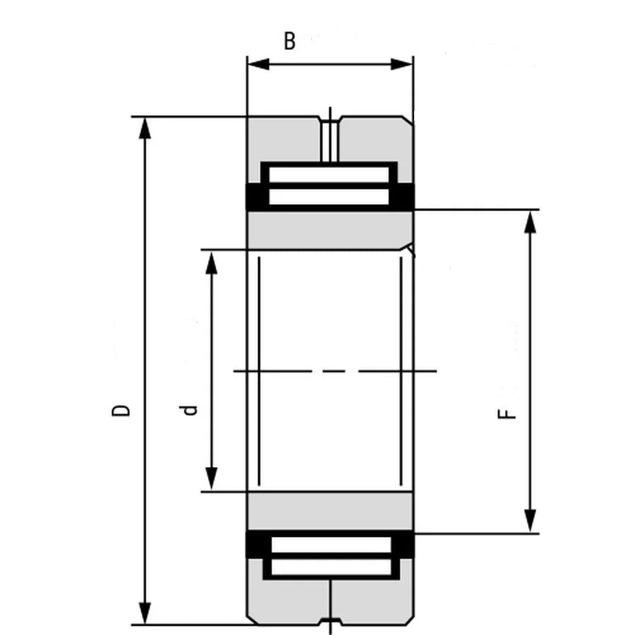 NA4840 Machined Type Needle Roller Bearing 200x250x50mm with inner Ring - VXB Ball Bearings