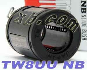 NB TW8UU 1/2 inch Self Aligning Ball Bushing Linear Motion - VXB Ball Bearings