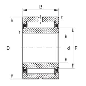 NKI6/12TV Machined Needle Roller Bearing With Inner Ring 6x16x12mm - VXB Ball Bearings