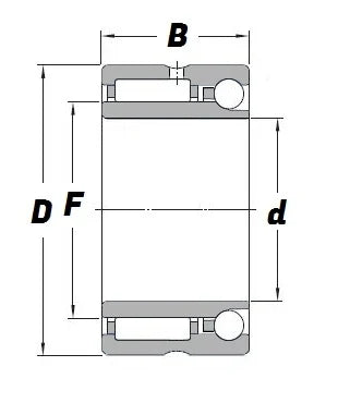 NKIA5902 Combined Needle & Ball Bearing With Inner Ring 15x28x18mm - VXB Ball Bearings