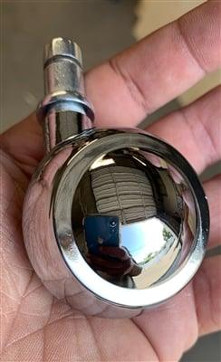 Pack of 100 1.5" inch Shepherd Round ball Metal with Chrome Plating Caster Wheel - VXB Ball Bearings