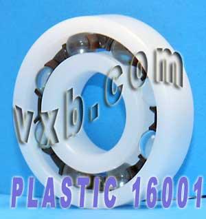 Plastic Bearing POM 16001 Glass Balls 12x28x7 - VXB Ball Bearings