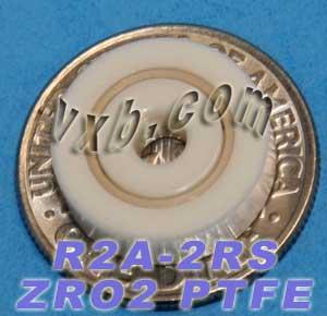 R2A-2RS Full Ceramic Bearing 1/8x1/2x11/64 inch Miniature Bearings - VXB Ball Bearings