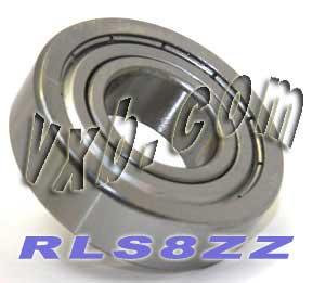 RLS8ZZ Shielded Bearing 1x2 1/4x5/8 inch - VXB Ball Bearings