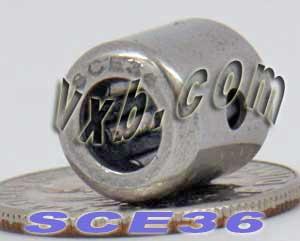SCE36 Miniature Needle Bearing 3/16x11/32x3/8 inch - VXB Ball Bearings