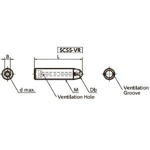 SCSS-M5-8-VR NBK Clamping Set Vacuum Vented Screws with Ventilation Hole - VXB Ball Bearings