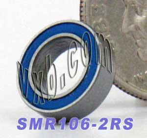 SMR106-2RS Bearing 6x10x3 Stainless Steel Sealed Miniature Bearings - VXB Ball Bearings