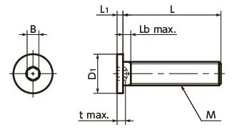 SSH-M2-8-EL 8mm M2 Socket Head Cap Screws - Special Low Profile - Pack of 10 - VXB Ball Bearings