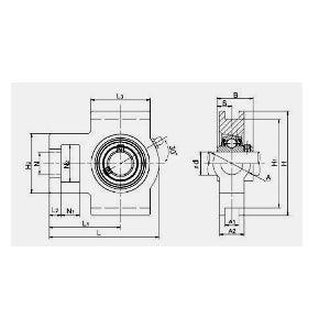 UCT204-12 3/4" Bore Mounted Bearing Take-Up Unit - VXB Ball Bearings
