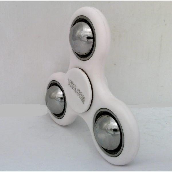 white Fast Fidget Hand Spinner Toy with Outer Counterweight 42Q - VXB Ball Bearings