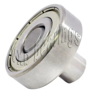 1 1/4 Inch Ball Bearing with 1/2 diameter integrated 1 1/4 Axle - VXB Ball Bearings