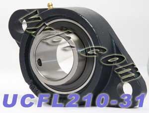 1 15/16 Bearing UCFL-210-31 + 2 Bolts Flanged Housing Mounted Bearings - VXB Ball Bearings