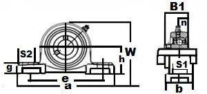 1 15/16" Bearing UCP210-31 Black Oxide Plated Insert + Pillow Block Housing Mounted Bearings - VXB Ball Bearings