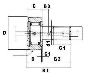 1 1/8 CR18 Cam Follower Needle Roller Bearing - VXB Ball Bearings