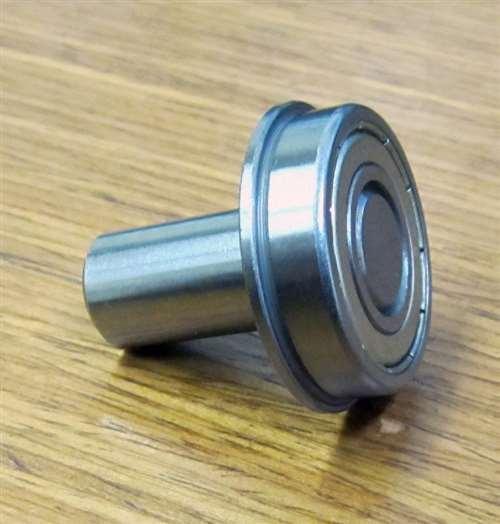 1 1/8 Inch Flanged Ball Bearing with 1/2 Diameter Integrated 1 Axle - VXB Ball Bearings