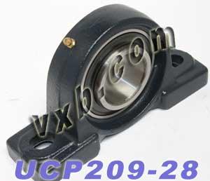 1 3/4 Bearing UCP-209-28 + Pillow Block Cast Housing Mounted Bearings - VXB Ball Bearings