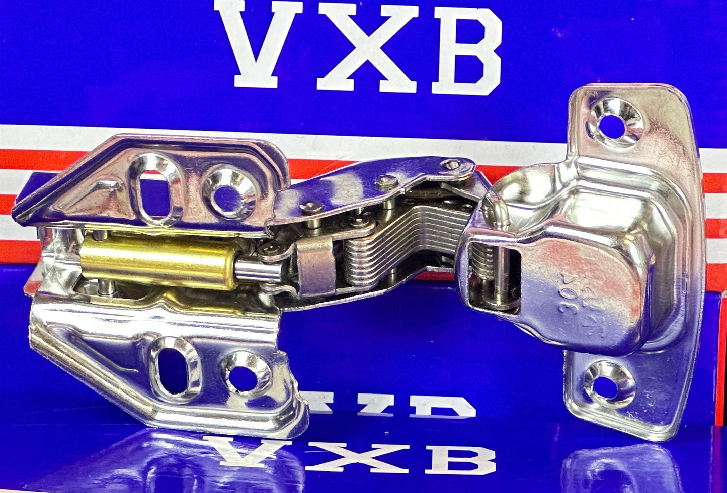 1 3/8" Inch Stainless Steel Full overlay Smooth Hydraulic Hinge - VXB Ball Bearings