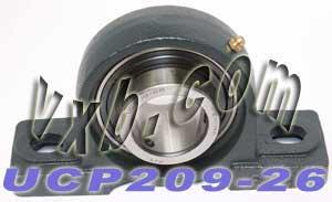 1 5/8 Bearing UCP-209-26 + Pillow Block Cast Housing Mounted Bearings - VXB Ball Bearings