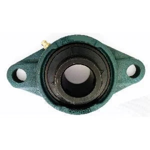 1" Bearing UCFL205-16 Black Oxide Plated Insert + 2 Bolts Flanged Cast Housing Mounted Bearings - VXB Ball Bearings