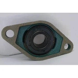 1" Bearing UCFL205-16 Black Oxide Plated Insert + 2 Bolts Flanged Cast Housing Mounted Bearings - VXB Ball Bearings