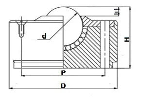 1" inch Ball Heavy 70mm Hole Drop in Steel Ball Transfer Unit 264 lbs - VXB Ball Bearings