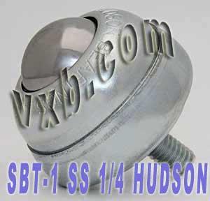 1 Stud Type Ball transfer SBT-1 SS 1/4 inch Threaded Stem Bearings - VXB Ball Bearings