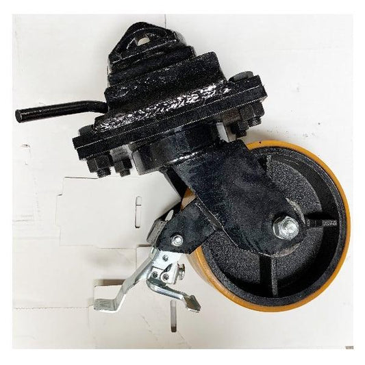 1 Ton Load Capacity SCSW6 Brake 6" Inch Extra Heavy Duty Container Caster Wheel - VXB Ball Bearings