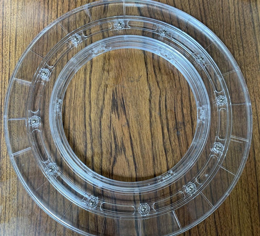 10" Inch Dia. Acrylic Lazy Susan Turntable AS6 Bearing - VXB Ball Bearings