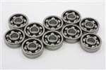 10 Open Bearing R4A 1/4x3/4x7/32 inch Miniature - VXB Ball Bearings