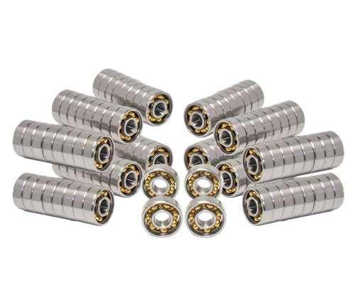 100 Skate Bearing Bronze Cage Open - VXB Ball Bearings