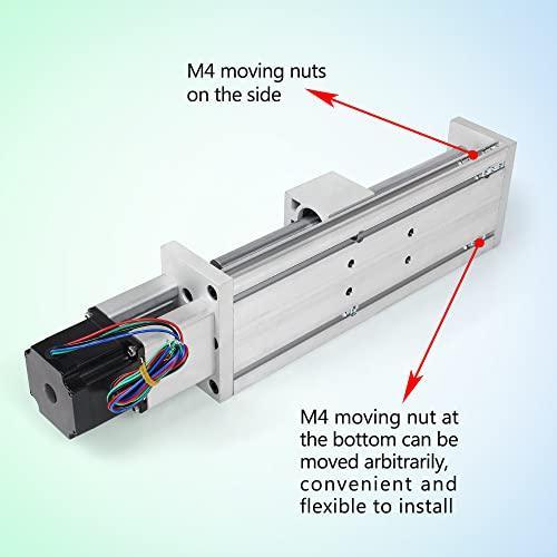 100mm Stroke CNC Linear Stage Motion Actuator, Double Optical Axis X Y Z Axis Linear Slide Rail Aluminum Alloy Cross Sliding Table SBR16 Linear Rail Guide SFU1605 Ballscrew for CNC - VXB Ball Bearings