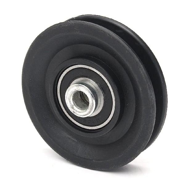 10mm Bore Bearing with 90mm Steel Wire Rope Cable Track Pulley 10x90x18mm - VXB Ball Bearings