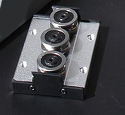 10mm=0.39" Inch Three Roller Bearing Linear Slide Block Without Linear Guide - VXB Ball Bearings