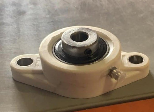 1/2" Bearing PUCFL201-8 + 2 Bolts Flanged Plastic Housing Mounted Bearings - VXB Ball Bearings