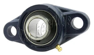 1/2 Bearing UCFL-201-8 + 2 Bolts Flanged Cast Housing Mounted Bearings - VXB Ball Bearings