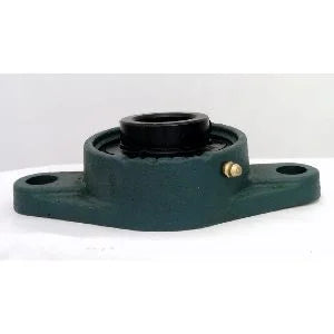 1/2" Bearing UCFL201-8 Black Oxide plated Insert + 2 Bolts Flanged Cast Housing Mounted Bearings - VXB Ball Bearings