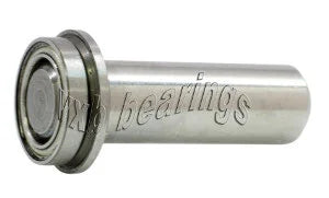 1/2 Inch Flanged Ball Bearing with 1/4 diameter integrated 7/8 Axle - VXB Ball Bearings