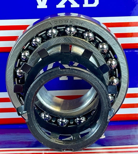 1209K+H Tapered Self Aligning Bearing with Adapter Sleeve 40x85x19 - VXB Ball Bearings