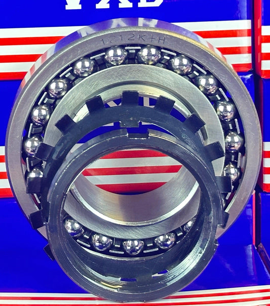 1212K+H Tapered Self Aligning Bearing with Adapter Sleeve 60x120x23 - VXB Ball Bearings