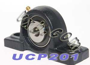 12mm Bearing UCP-201 + Pillow Block Cast Housing Mounted Bearings - VXB Ball Bearings