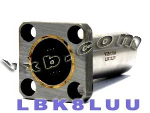 12mm Long Square Flanged Bushing Linear Motion - VXB Ball Bearings