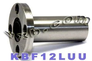 12mm Round Flanged Long Bushing Linear Motion LBF12LUU - VXB Ball Bearings