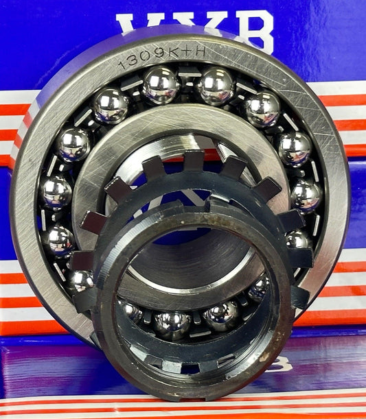 1309K+H Tapered Self Aligning Bearing with Adapter Sleeve 40x100x25 - VXB Ball Bearings