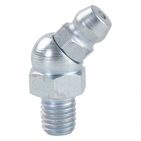 1/4"-28 45 Degrees Zerk Nipple Fitting Grease Nipple Fittings - VXB Ball Bearings