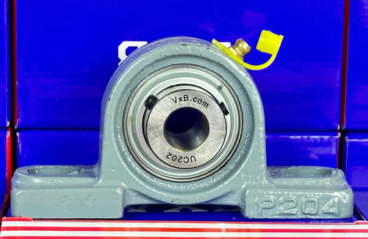 15mm Bearing UCP202 + Pillow Block Cast Housing Mounted Bearings - VXB Ball Bearings